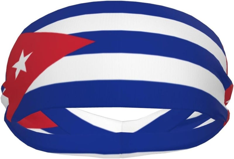AKMCBSH National Flags Sports Sweatband Head Bands for Women Men - Moisture-Wicking Non-Slip Headband for Running Yoga Workout Fitness and Gym - Image 1